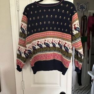 Gotham Women's peacock Sweater size L